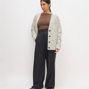 Everlane Confetti Cardigan in Bone